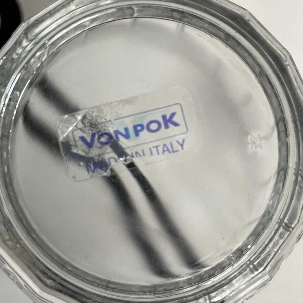 SET OF 2- Crown Royal Vintage Whiskey Glasses w/ White Logo VONPOK Made in Italy